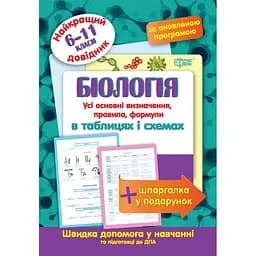 Найкращій довідник. Біологія в таблицях і схемах. 6-11 класи (К01329)