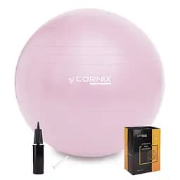 Мяч для фитнеса (фитбол) Cornix 55 см Anti-Burst Light Pink XR-0361
