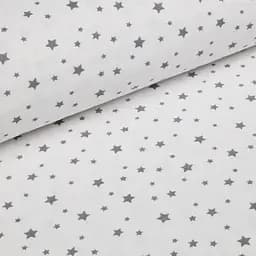 Пелюшки фланелеві Cosas Grey Stars 80х100 см, білі - мініатюра 5