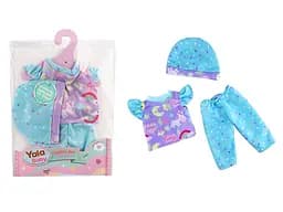 Одяг для ляльки-пупса розміром 30-35см, шапочка, штанці, футболка YLC235D