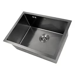 Кухонна мийка під стільницю декор з PVD покриттям чорна Nett NBS-5742U, Чорний