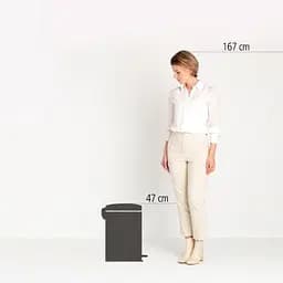 Бак для сміття Brabantia NewIcon, з педаллю, 20 л, бежевий (149948) - мініатюра 5