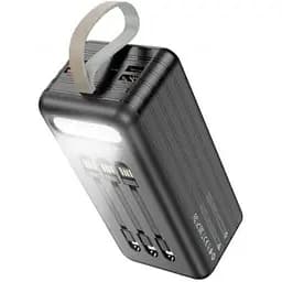 Зовнішній акумулятор Hoco DB21 large display power bank 80000mAh 6 портів 4USB Type-C Lightning 6931474767462 - мініатюра 7