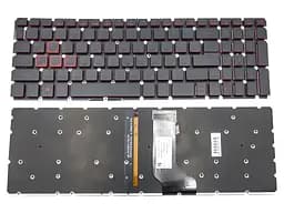 Клавіатура для ACER Nitro 5 AN515-41, AN515-42, AN515-51, AN515-52, AN515-53 (RU Black, RED leter з підсвіткою)
