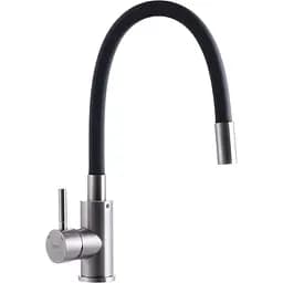 Смеситель на кухню с гибким изливом Zerix Sus-011 Черный ZX3129)