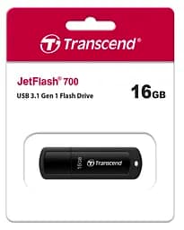 Transcend Накопичувач 16GB USB 3.1 JetFlash 700 Black - мініатюра 3
