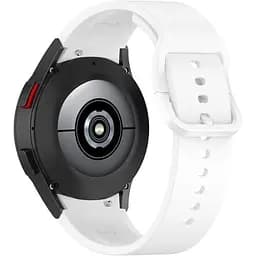 Ремінець для Samsung Galaxy Watch 4 Classic 46mm - білий ширина кріплення 20мм силікон Watchbands Color Angle (W48-5WB94233955)