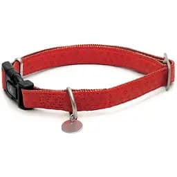 Ошейник для собак Croci Mylord экокожа с тиснением (красный) 30-50 см
