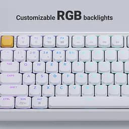 Клавіатура Keychron J1 82Key K pro Banana WL/BT/USB-A QMK Hot-swap EN/UKR RGB White (J1-Q4-UA) - мініатюра 4