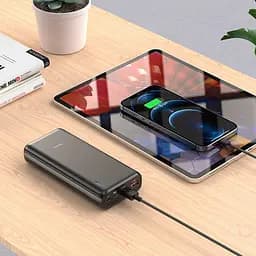 Зовнішній акумулятор Hoco J80A 20000 mAh 22.5 W 5 A 2 USB Type-C QC PD білий - мініатюра 3