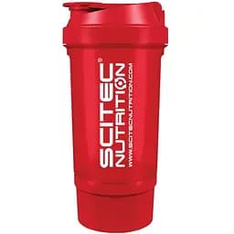 Шейкер Scitec двухкомпонентный 500 мл красный