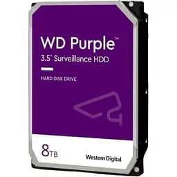 Жесткий диск HDD SATA 8,0 ТБ WD Purple 5640 об/мин 256 МБ (WD85PURZ)