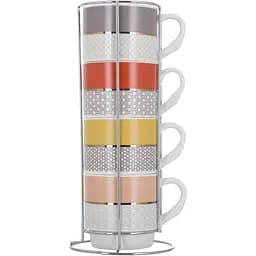 Набір чашок Limited Edition Twinkle на металевій підставці 5 предметів (6509614)