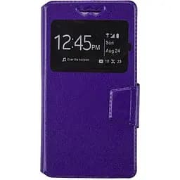 Чохол-книжка Toto Book Silicone Slide Universal Cover With Window 4.8"-5.3" Purple