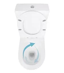 Унітаз підлоговий Qtap Jay Ultra Quiet з сидінням Slim Duroplast/ Soft-close/ Quick Release QT07222175TW - мініатюра 5