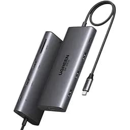 Док-станція USB3.2 Type-C - - HDMIx2,8K30Hz/4K60Hz/3xUSB-A/2xUSB-C 3.2/ RJ45/SD/TF/PD 100W CM639 (15534)