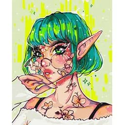 Картина по номерам Brushme Современная Эльфийка @nila_art_art BS53388, 40х50 см