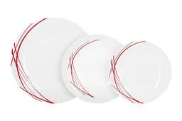 Сервиз столовый Arcopal Domitille Rouge, 18 предметов (6470316)