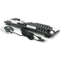 Комплект провідний KB+Mouse XStrike X-1011, USB, RGB підсвічування, (Eng/Укр/Pyc), Black/White, Box