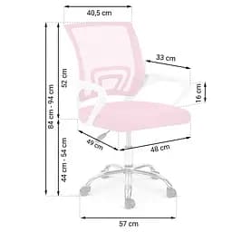 Офісне крісло Sofotel Emeri Pink (242001) - мініатюра 7