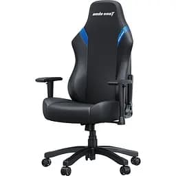 Крісло ігрове Anda Seat Luna Size L Black/Blue PVC (AD18-44-BS-PV) - мініатюра 8