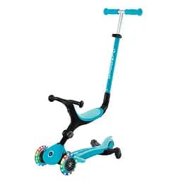 Самокат Globber Go Up Active Lights 360 колеса светятся до 20/50кг от 1 года голубой (749-300)