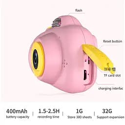 Дитяча фотокамера D6 Pink - мініатюра 4