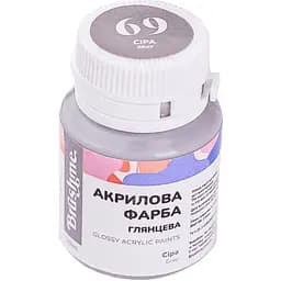 Акрилова фарба Brushme глянцева Сіра ACPT69 20 мл