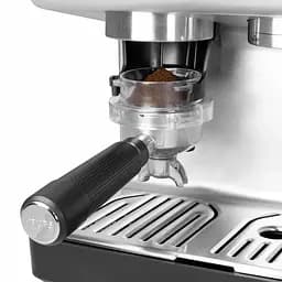 Krups Кофеварка ріжкова Precision+, 3.5л, вдубована кофемолка, ручний капучинатор, 15 бар, чорний-сірий - мініатюра 6