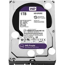 Накопичувач Western Digital HDD SATA 1.0TB Purple 5400rpm 64MB (10PURZ)