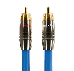 Міжблоковий кабель аналоговий інтерконнетект 2xRCA-2xRCA Melodika Sky Blue SB2-R10 Cable 1m - мініатюра 3