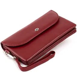Жіночий шкіряний гаманець-клатч ST Leather 19х9.5х2.5 см acs0015829 - мініатюра 5