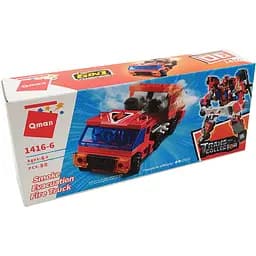 Детский конструктор Qman 1416 транспорт Smoke Evacuation Truck
