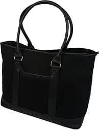 Коттонова дорожня сумка 40L Weekender чорна 55х35х24 см LS sum0028898 - мініатюра 4