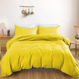 Простирадло на резинці MirSon Satin Light Pro 10-002 Yellow 60x120 см (2200010169454) - мініатюра 2