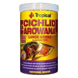 Сухий корм для акваріумних риб Tropical у паличках Cichlid & Arowana Large Sticks 1 л для м'ясоїдних