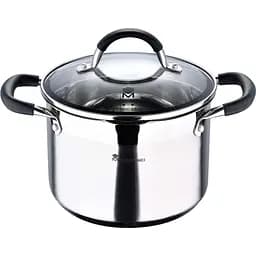 Каструля MasterPro Foodies collection висока з кришкою 4 л (BGMP-1505-BK)