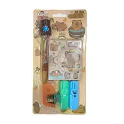 Набір Блокнот Капібара, 64 аркуші, ручка, 2 маркери, 2 скотчі, диспенсер