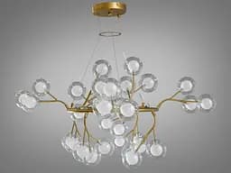Розкішні новинки 2024 підвісна люстра в залу "Світлячок", 36 ламп