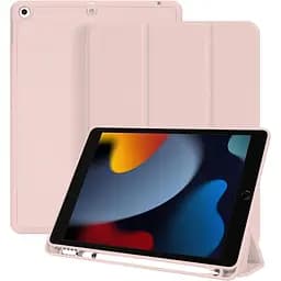 Чохол-книжка CDK для Apple iPad 10.2" 8gen 2020 екокожа/силікон Smart Case cлот стилус (011189) pink sand