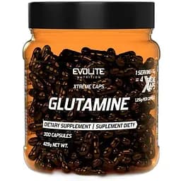Амінокислота Evolite Nutrition Glutamine 1250 мг Extreme 300 капсул
