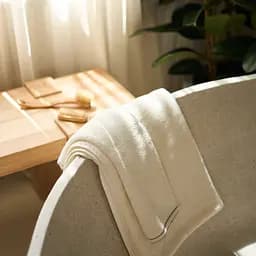 Рушник MBM HOME Слід вітру 70x140 см шпилька айворі (BT-17 L IVORY/PIN) - мініатюра 9