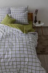 Комплект постільної білизни ТЕП Happy Sleep Olive Check двоспальний оливковий з білим (2-03795_25146) - мініатюра 5