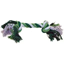 Іграшка для собак Croci Канат грейфер з вузлами зелена 35.5 см