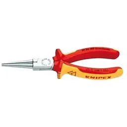 Довгогубці-круглогубці 160мм, VDE KNIPEX 30 36 160, хромовані