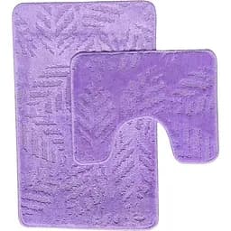 Набор ковриков для ванной Vezzer Standart 50x80 и 50x40 см фиолетовый (VZSS4032)