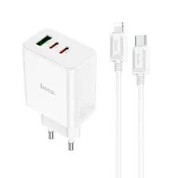 Зарядный комплект Hoco C126a Pure power three-port 40 W с кабелем USB-C USB-C