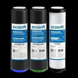 Покращений комплект картриджів Ecosoft для потрійних фільтрів ( CRV3ECO) - мініатюра 2