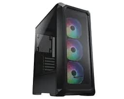 Корпус Cougar Archon 2 Mesh RGB Black, без БЖ, Mid Tower, ATX/Micro ATX/Mini ITX, 1xUSB 2.0, 2xUSB 3.0, 3x120 мм ARGB Fan, скляне вікно