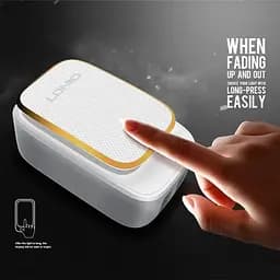 Блок Адаптер мережевий - нічник Ldnio Micro USB Cable Touch Light A2205 2 USB набір білий - мініатюра 6